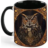 Owl Coffee Mug 11 OZ Ceramic Tea Cup Novelty Mugs Funny Coffee Cups with Handle