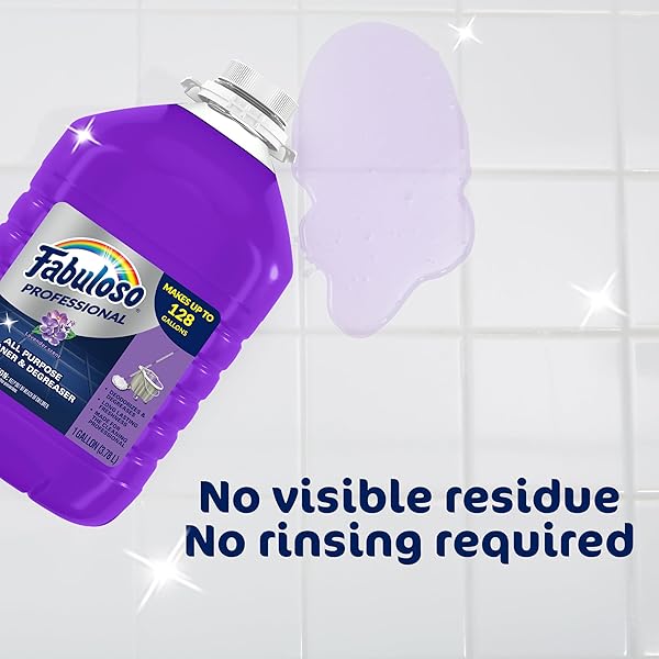 FABULOSO PROFESSIONAL ALL PURPOSE CLEANER & DEGREASER – LAVENDER, 1 GALLON (PACK OF 1)