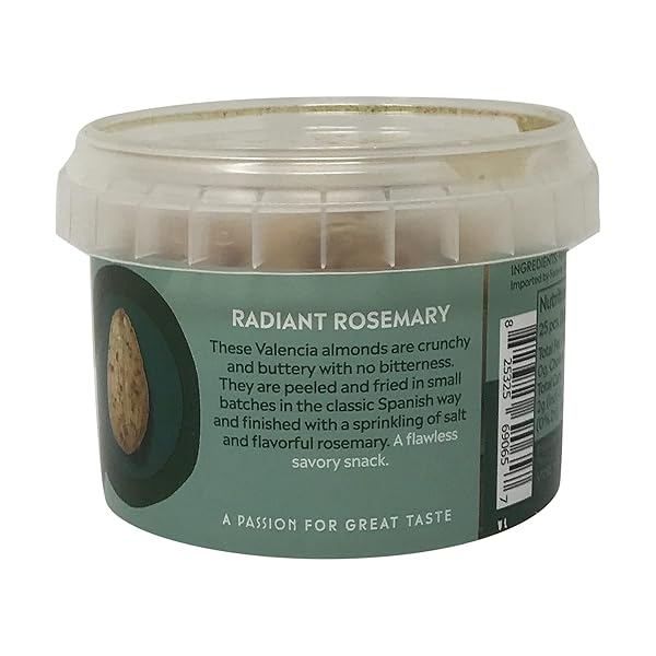 MITICA VALENCIA ALMONDS WITH ROSEMARY PREPACKED, 4 OZ