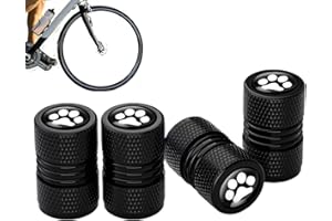 Tire Valve Caps - 4 Pcs Leak Proof Valve Caps with Dog Paw Shape | Stem Covers Car Tire, Stem No Fading for SUV Car RV Truck
