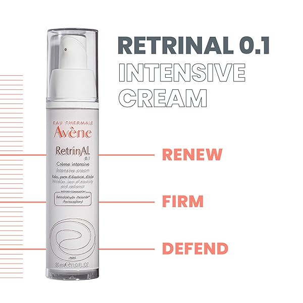 AVÈNE RETRINAL 0.1 INTENSIVE CREAM, RETINALDEHYDE, REDUCE SIGNS OF AGING, BRIGHTEN & REJUVENATE SKIN, 1.01 OZ