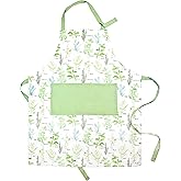 Sage+Stitch Adjustable Designer Kitchen Apron for Adults | Cotton Cooking Apron with Pockets and Adjustable Neck Buckle