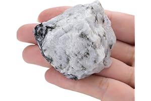 XIANNVXI Moonstone 1.8-2.2" Large Raw Crystals and Healing Stones Natural Rough Crystal Rocks for Decor Gifts Tumbling Cabbing Polishing Fountain Rocks 1PCS