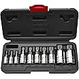 EPAuto 10-Piece XZN Triple Square Spline Bit Socket Set