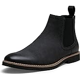 Vostey Chelsea Boots Men Casual Dress Boots Black Ankle Classic Slip on Boots for Men
