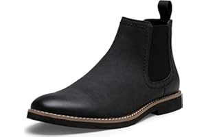 Vostey Chelsea Boots Men Casual Dress Boots Black Ankle Classic Slip on Boots for Men