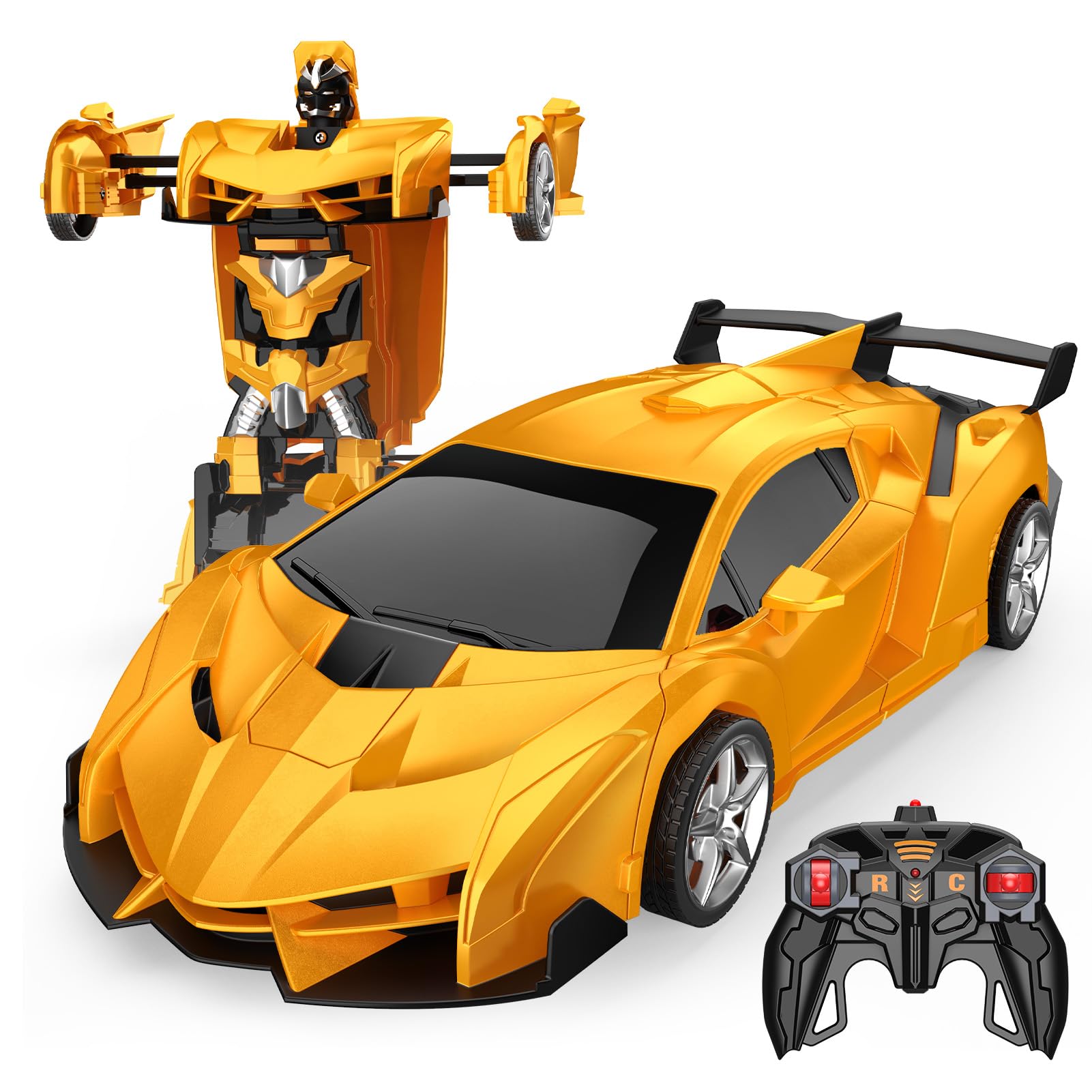 Braxel 2 in 1 Transforming Remote Control Cars, Kids Toys for 3-12 Year Old Boys, 2,4GHz, 360° Rotation, Robot RC Car Boys Toys, 3-10 Year Old Boy Girls Gifts Birthday Xmas Easter Gifts for Kids