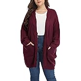 Shiaili Classic Plus Size Sweaters for Women Oversized Long Cardigans