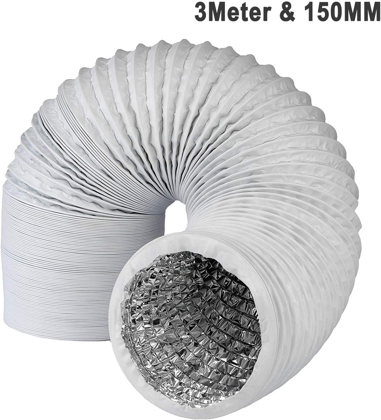 OrangeClub Profi Abluftschlauch mit Alu Isolierung - Durchmesser 150mm