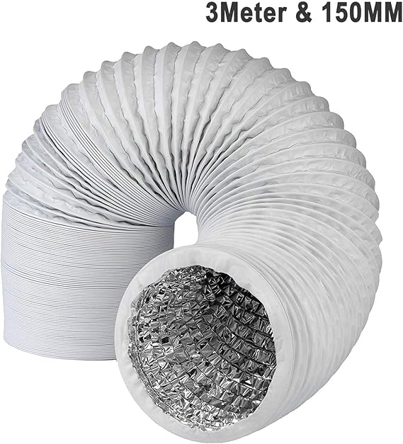 OrangeClub Profi Abluftschlauch mit Alu Isolierung - Durchmesser 150mm