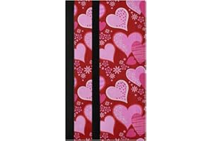 Oarencol Red Heart Flower Refrigerator Door Handle Covers Valentines Florals Set of 2 Kitchen Appliance Decor for Fridge Oven Dishwasher