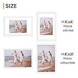 upsimples 8x12 Picture Frame Set of 5, Display