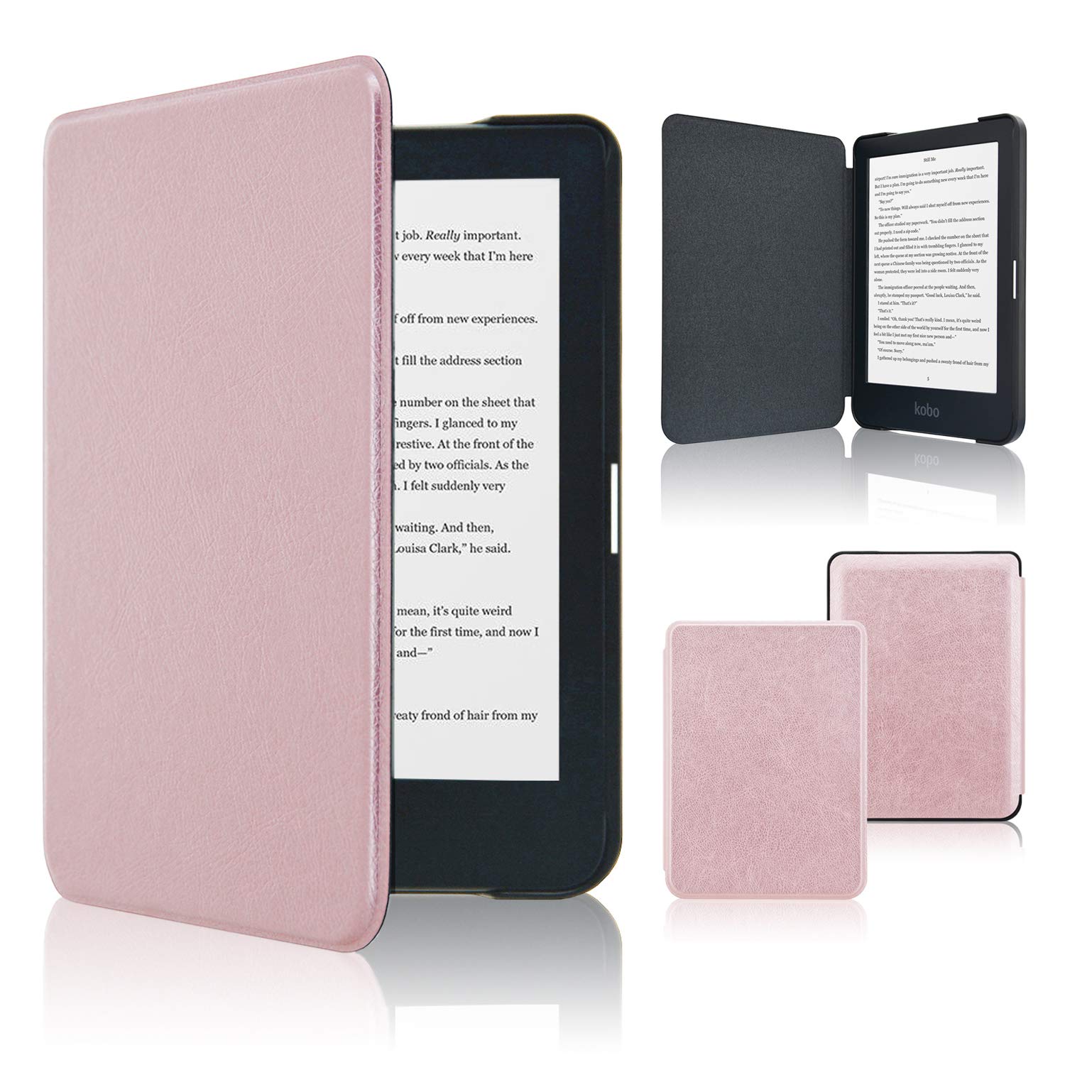 ACcolor Kobo Clara HD Case, Slim Shell Leather Case Amazon.co.uk Electronics