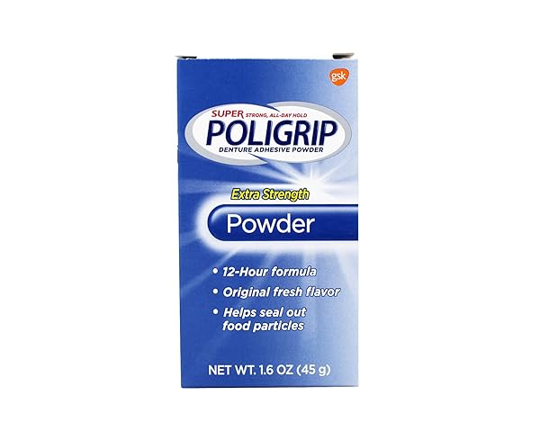 SUPER POLI-GRIP POWDER 12HR HOLD 1.6OZ 3PK