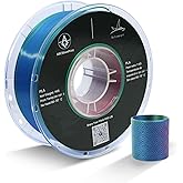 ABCWavePrint PLA 3D Printer Filament, Triple Color Silk PLA Filament, Dimensional Accuracy +/- 0.02 mm, 1 kg Spool(2.2lbs), 1.75 mm, Red Green Blue