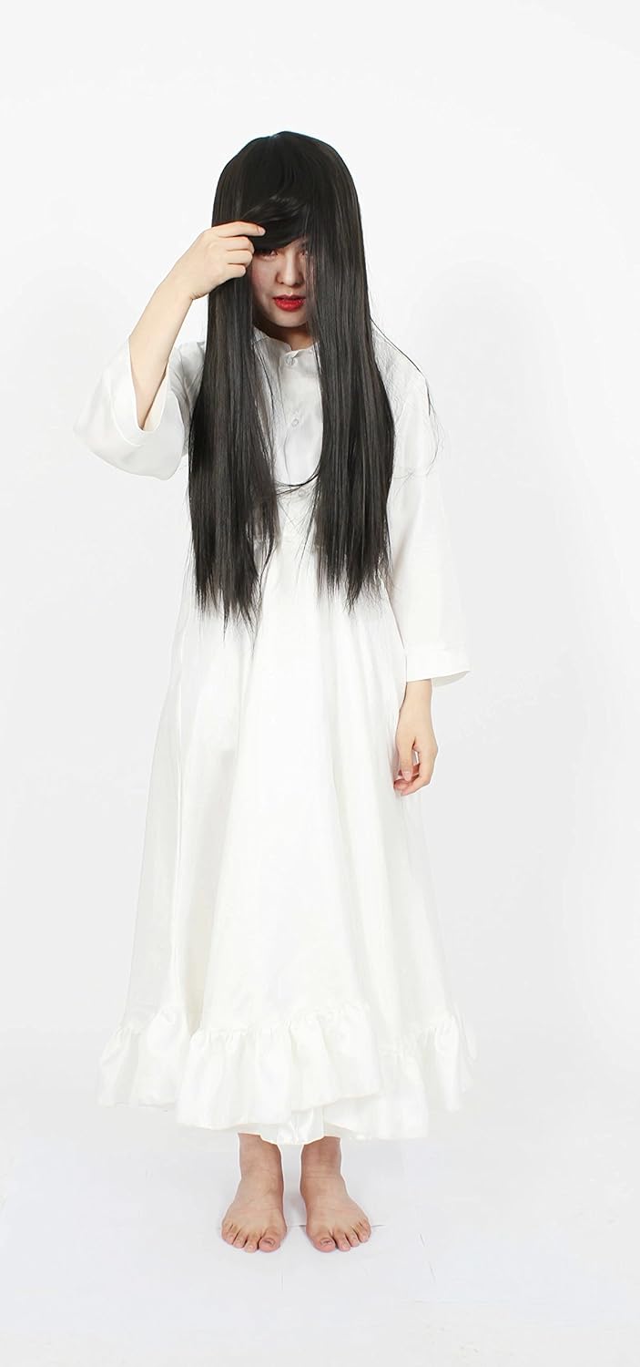 Amazon Milicabooks リング 貞子 昭和初期 レトロ ワンピース コスプレ 衣装 外出ok しっかり作り コスプレ 仮装 通販