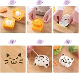 Koonafy Cute Cartoon Sushi Rice Ball Mold Kit for Bento & Picnic view 3