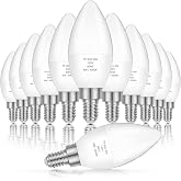 GGOYING E12 LED Candelabra Light Bulbs 60W Equivalent, 6W 5000K Daylight White, 600LM 85+ CRI Chandelier Bulbs, B11 Candle Shape Bulb, Non-Dimmable, Pack of 12