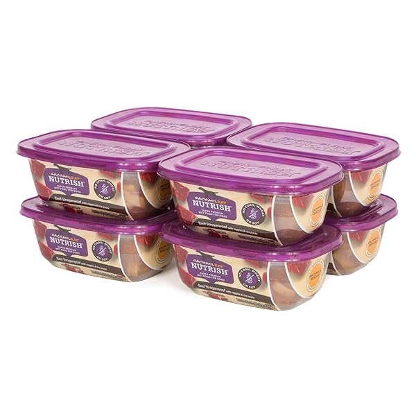 NUTRISH WET DOG FOOD TUBS, BEEF STROGANWOOF RECIPE, 8 OUNCE TUB (PACK OF 8) (RACHAEL RAY)