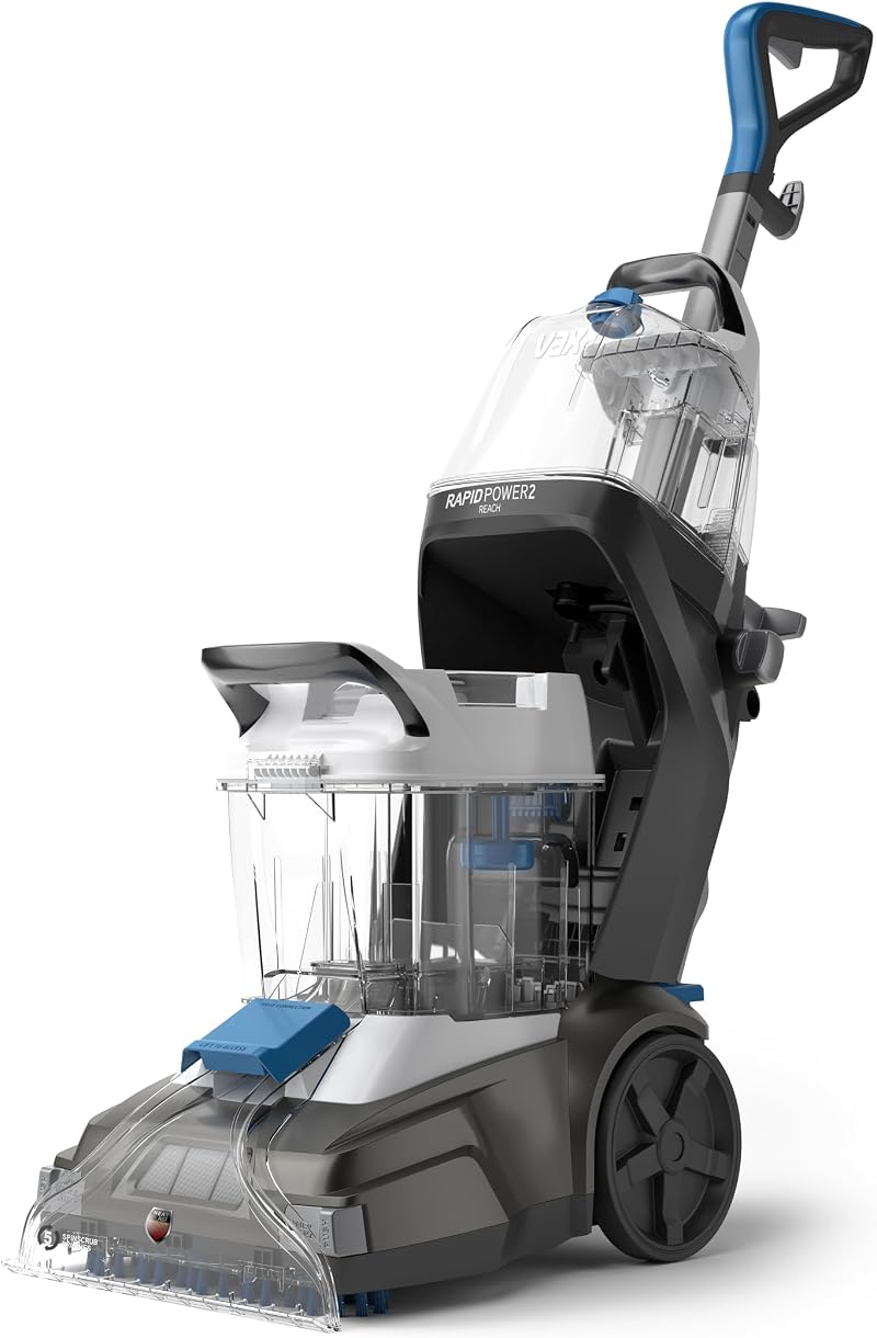 Vax Rapid Power 2 Reach Carpet Cleaner SpinScrub Dry in 1 Hour XL Tank