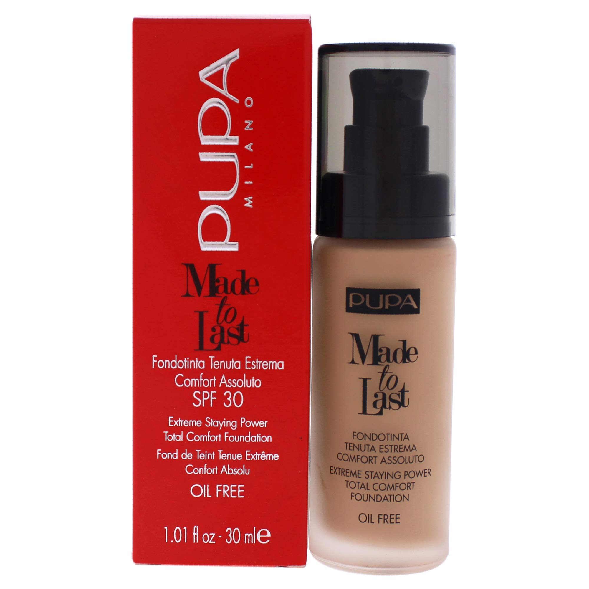 PUPA Made to Last Total Comfort Foundation SPF 30-003 Dark Ivory 30 ml
