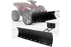 BEEYEO Snow Plow Kit ATV Switchblade Plow, 45" Adjustable Universal Steel Snow Plow Kit fit for SUV, UTV, ATV, Trolleys, Buses and Large Transportation Vehicles, 1 PCS