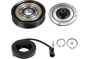 X AUTOHAUX AC Compressor Clutch Kit for Ram 1500 8CYL 5.7L 2003 2004 2005 2006 2007 2008 A/C Clutch Pulley Plate Coil Repair Assembly