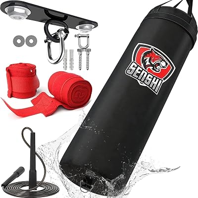 Senshi Japan Outdoor Heavy Filled Punch Bag 3ft with Bracket Set