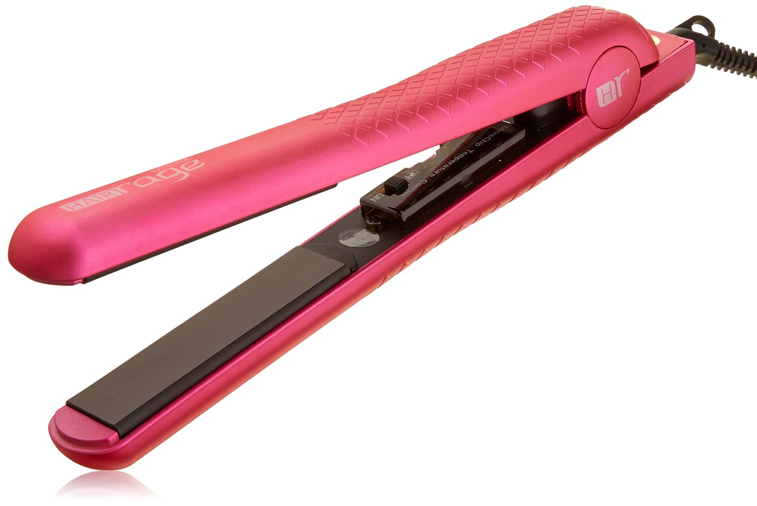 Hair Rage Pro Salon Model Flat Iron, Pink Flattening