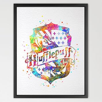 Dignovel Studios Couleurs Crest A Partir De Harry Potter Print Enfants Aquarelle Impression Harry Potter Poster Salle De Jeux Decoration Chambre D Enfant Chambre D Enfant Cadeau Lin Poster N400 Unframed Amazon Fr Bebes Puericulture