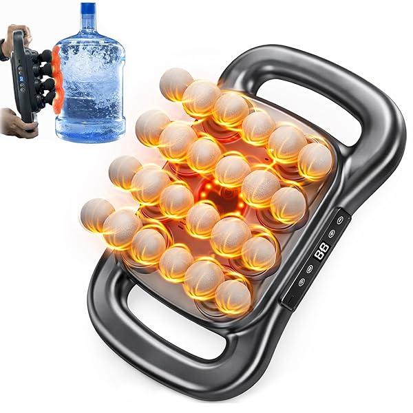 OTPUSKAY 24-HEAD DEEP TISSUE MASSAGE GUN SET – PORTABLE PERCUSSION MASSAGER WITH 9 MODES & 9 INTENSITIES, QUIET RECHARGEABLE HANDHELD BODY MASSAGER (GRAY)