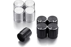 Kingdder 8 Pcs Floor Lamp Dimmer Switch Knob Control Rotary Lamp Knob Replacement Rotary Power Switch Control, 15 x 15mm