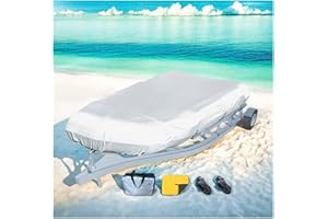 Dinghy Covers 7 Sizes Inflatable Boat Cover UV Resistant Boats Covers for Small Inflatable and Rigid Inflatable Boats,Gray-10