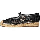 KysBloes Woven Platform Mary Janes Espadrille Flats for Women Wegde Mesh Ballet Flats Fishnet Buckle Strap Pumps Raffia Ballerina Shoes