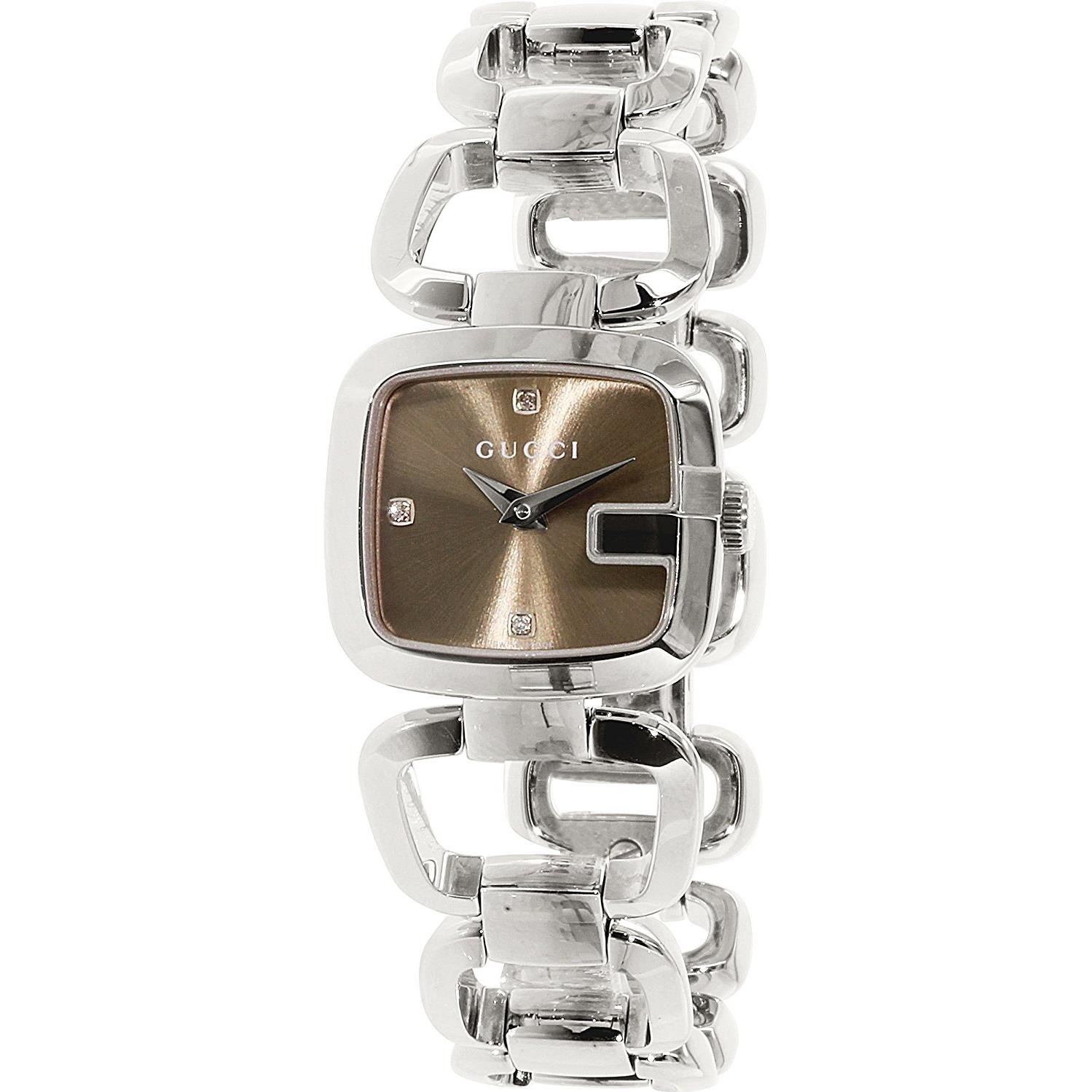YA125503 Quartz Silver Band Brown Dial 