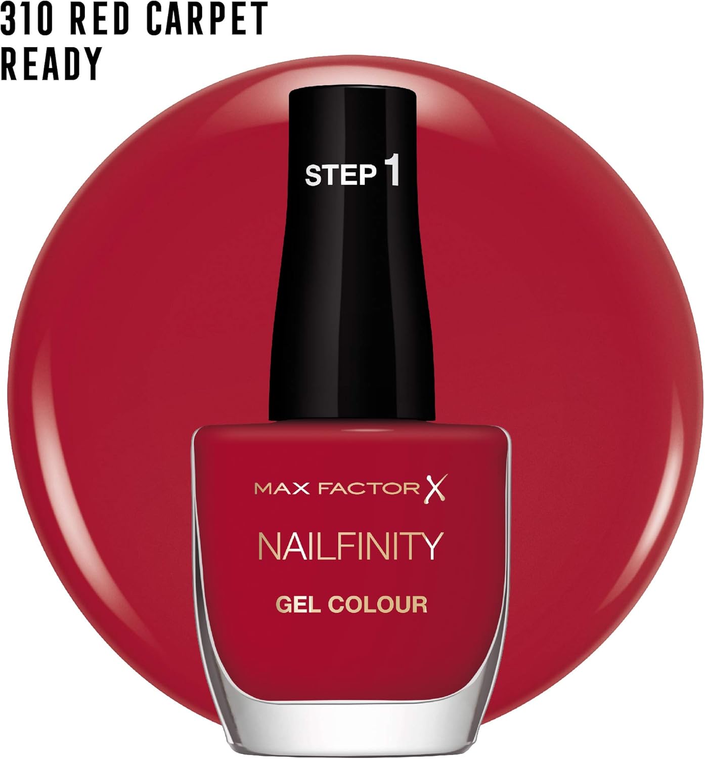 Max Factor Hollywood Duo Set, 3PC Set, Nailfinity Red Carpect Ready 310, Nailfinity The Finale Gel Top Coat 100 - Image 4