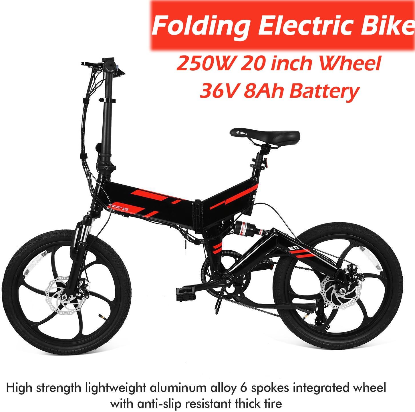 2018 Folding Electric Bike with Removable 36V 8Ah Battery
