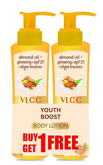 VLCC Youth Boost Body Lotion SPF 25 | PA+++, 400 ml (Buy 1 Get 1 Free)