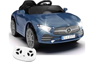 NEWDOOD Licensed Mercedes-Benz CLS 350 12V Kids Ride On Car with 2.4G Remote Control, Battery Powered Electric Car Ride On Vehicle w/Bluetooth, Music, Safety, Lights,Ride on Toys for Toddlers (Blue)