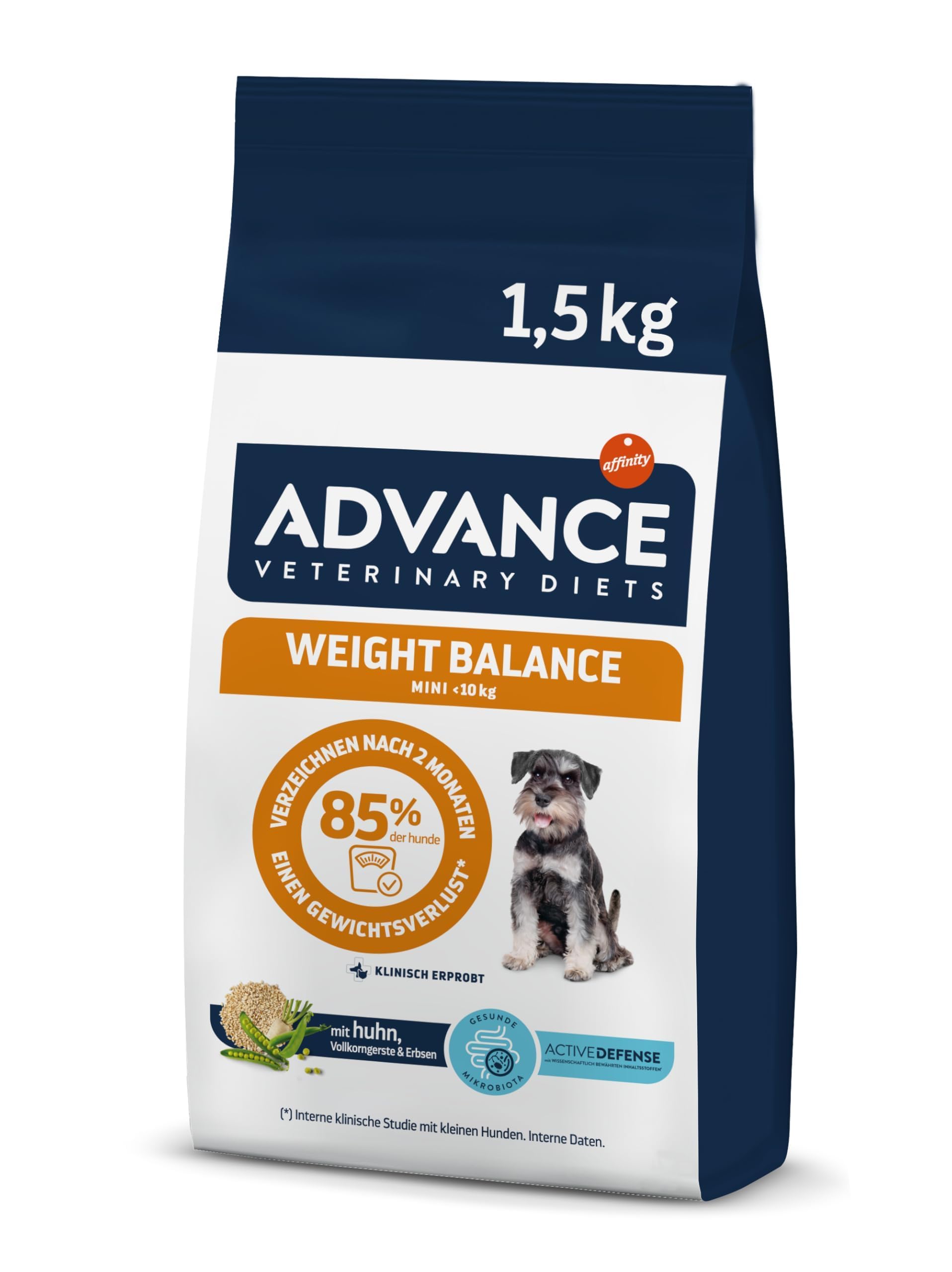 ADVANCE Veterinary Diets Weight Balance Mini Dog Food with Overweight Problems - 1.5 kg