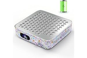 BINGGUZ Cordless Nail Dust Collector, 1000PA Professional Dust Collector Nail Tech, Rechargeable Nail Vacuum Dust Collector for Beginner with Reusable Filter, Portable Nail Fan Dust Collector for Home & Salon