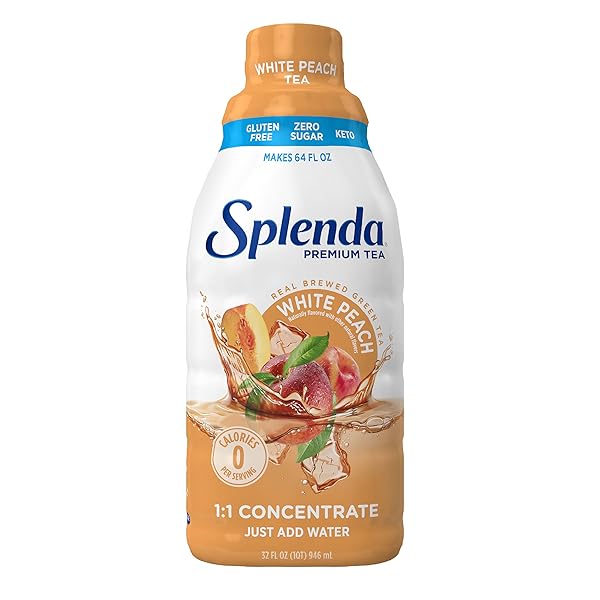 SPLENDA PREMIUM WHITE PEACH TEA 1:1 CONCENTRATE, ZERO...