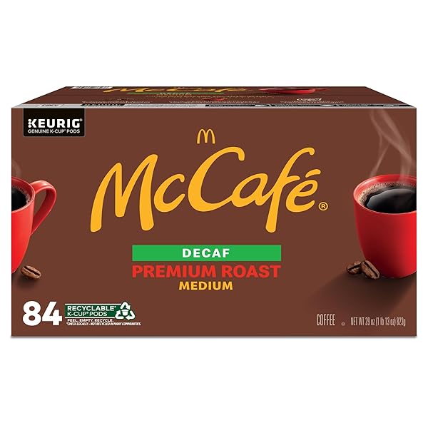 MCCAFE PREMIUM ROAST DECAF, KEURIG SINGLE SERVE K-CUP PODS, MEDIUM ROAST COFFEE PODS, 84 COUNT