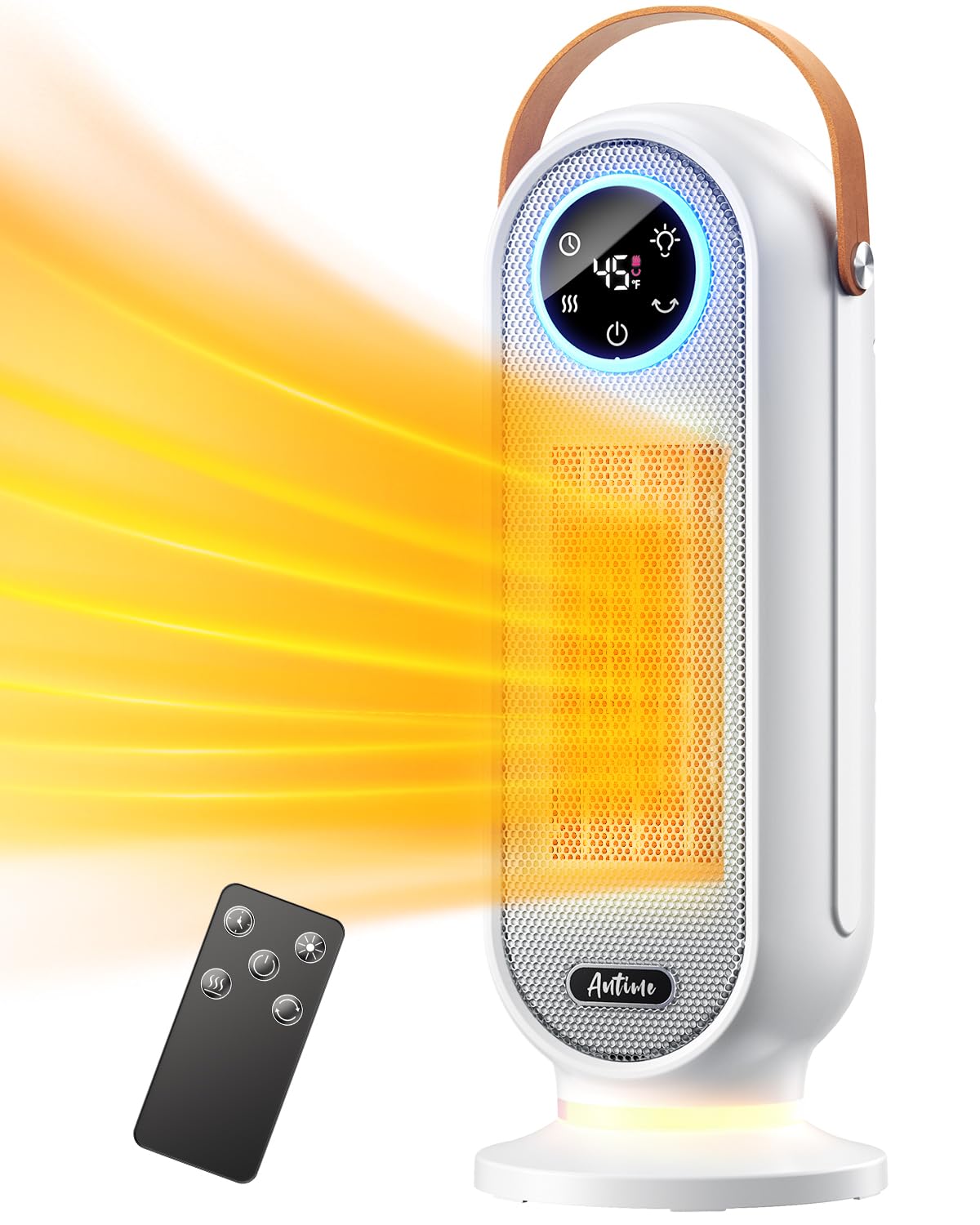 Photo 1 of ***MISSING REMOTE*** Space Heaters for Indoor Use, 16 Inch Portable Electric Heater for Office, 1500W Fast Heating Space Heater with Thermostat, 90°Oscillation, 12H Timer, Remote, Safe, Ultra-quiet Room Heater