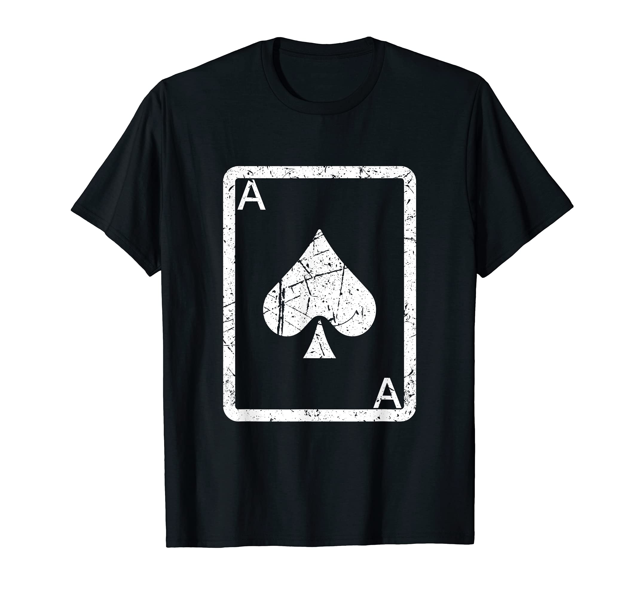Funny Card Game Fans Ace Spade Card Design Poker Player T-Shirt