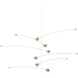 Flensted Mobiles Bauhaus Hanging Mobile – 26" Handmade In Denmark, Beech Wood & Colorful Plastic Design - View #7