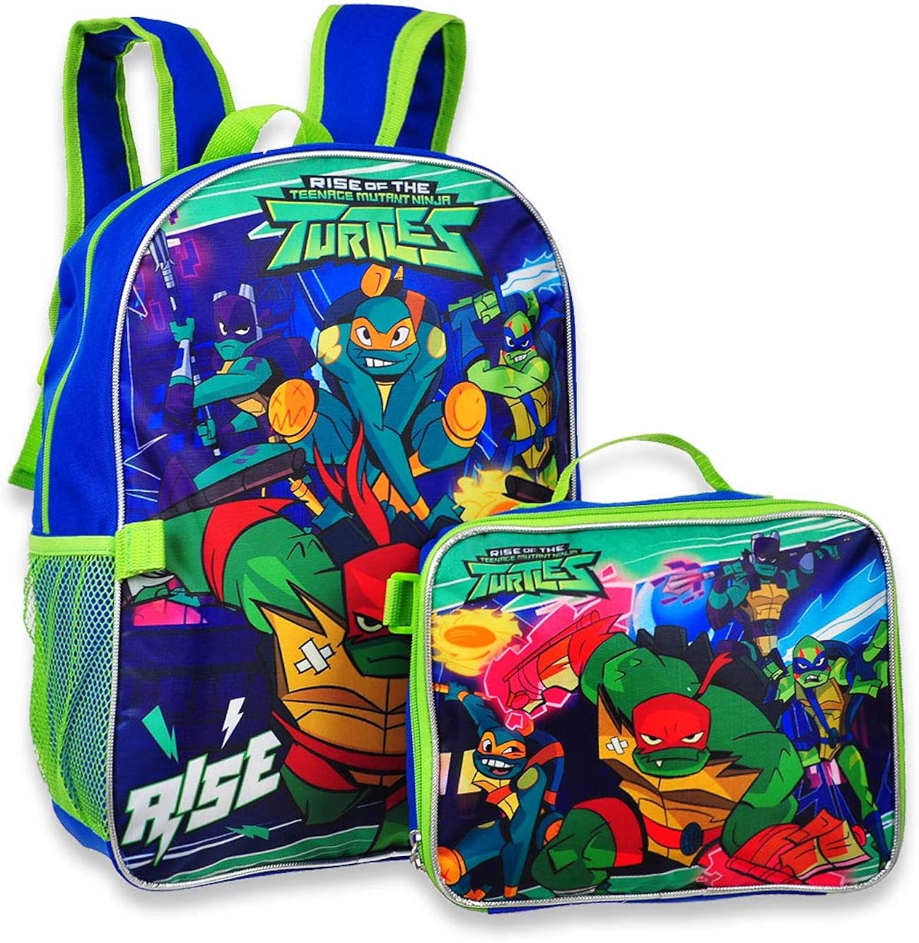 NINJA TURTLES TMNT 16" Backpack with Detachable Matching Lunch Box