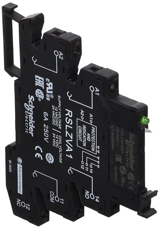 SCHNEIDER ELECTRIC RSL1PVBU 5-Pin LED Slim Interface Relay: Amazon.ca ...