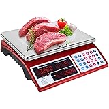 CAMRY Digital Price Computing Scale Commercial 66lb / 30kg Fruit Meat Produce Scale, Dual Bright LED Display Stainless Steel