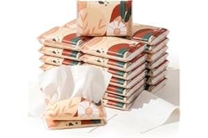 22 Packs Travel Tissue Packs - Pocket Tissues Travel Size 8 Count 3-ply Paper Pocket for Travelling, Wedding, Party Favors,Ca